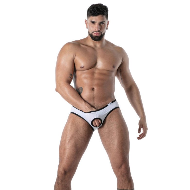 Mon Amour Microfiber Bottomless Brief White - noodosz - TOF Paris - 