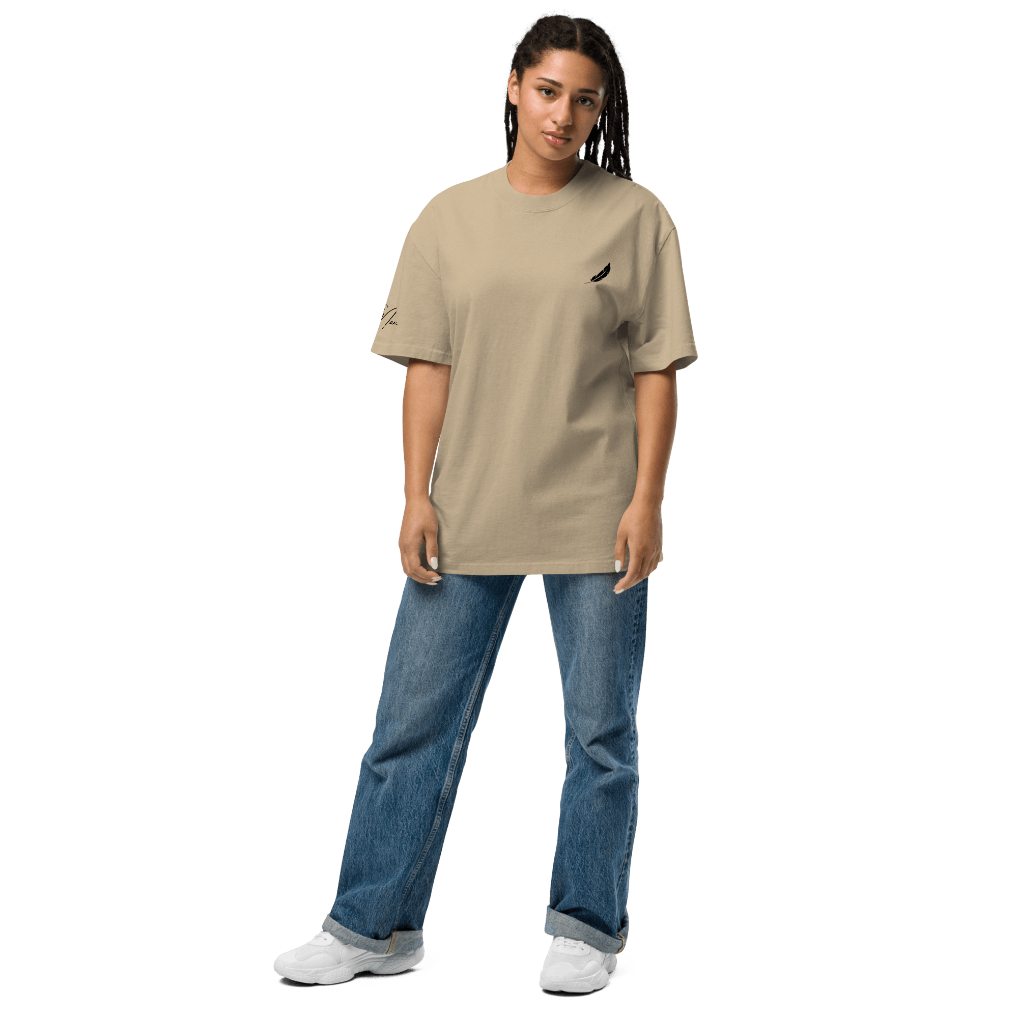 Oversized T-Shirt "LEARNING-DYING"