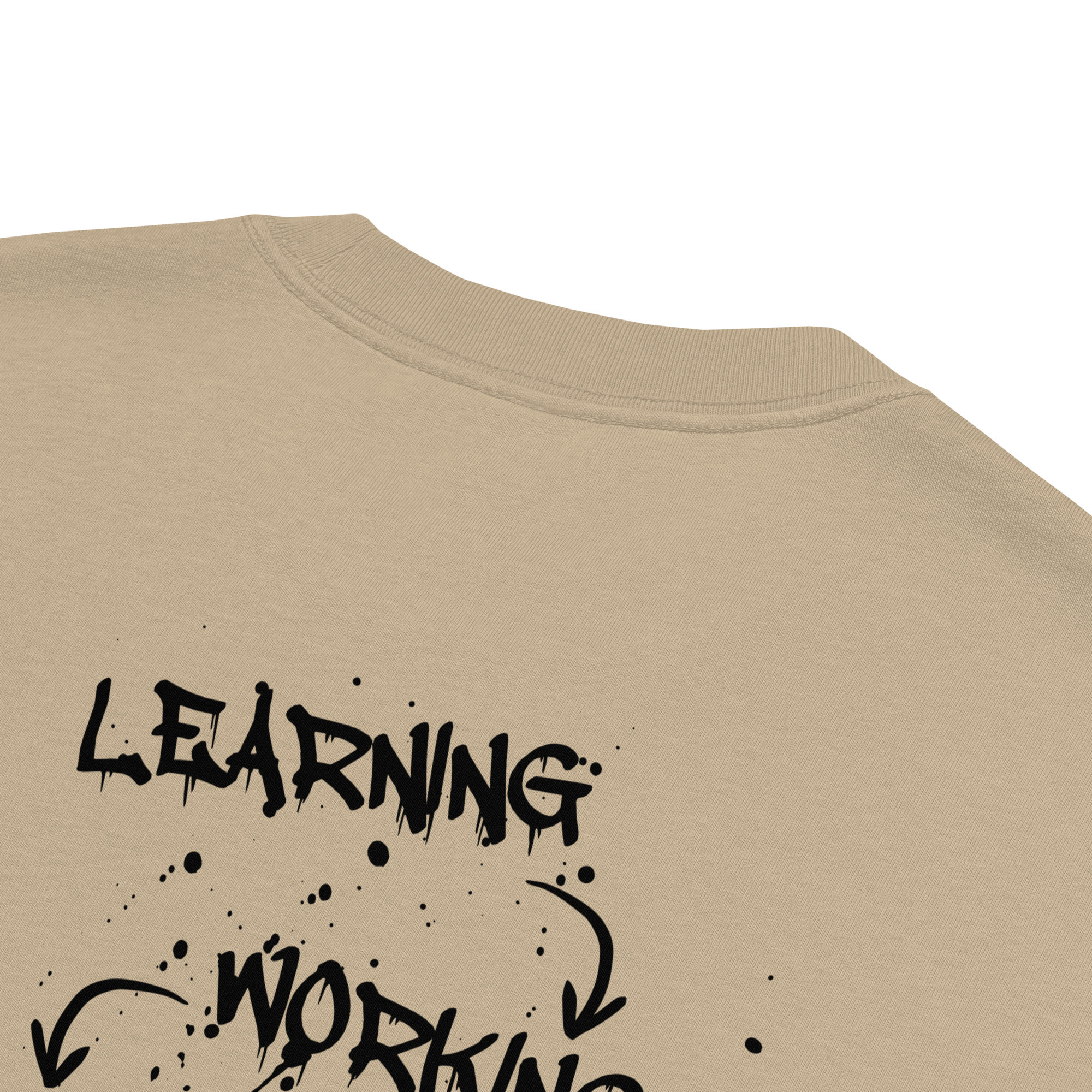 Oversized T-Shirt "LEARNING-DYING"