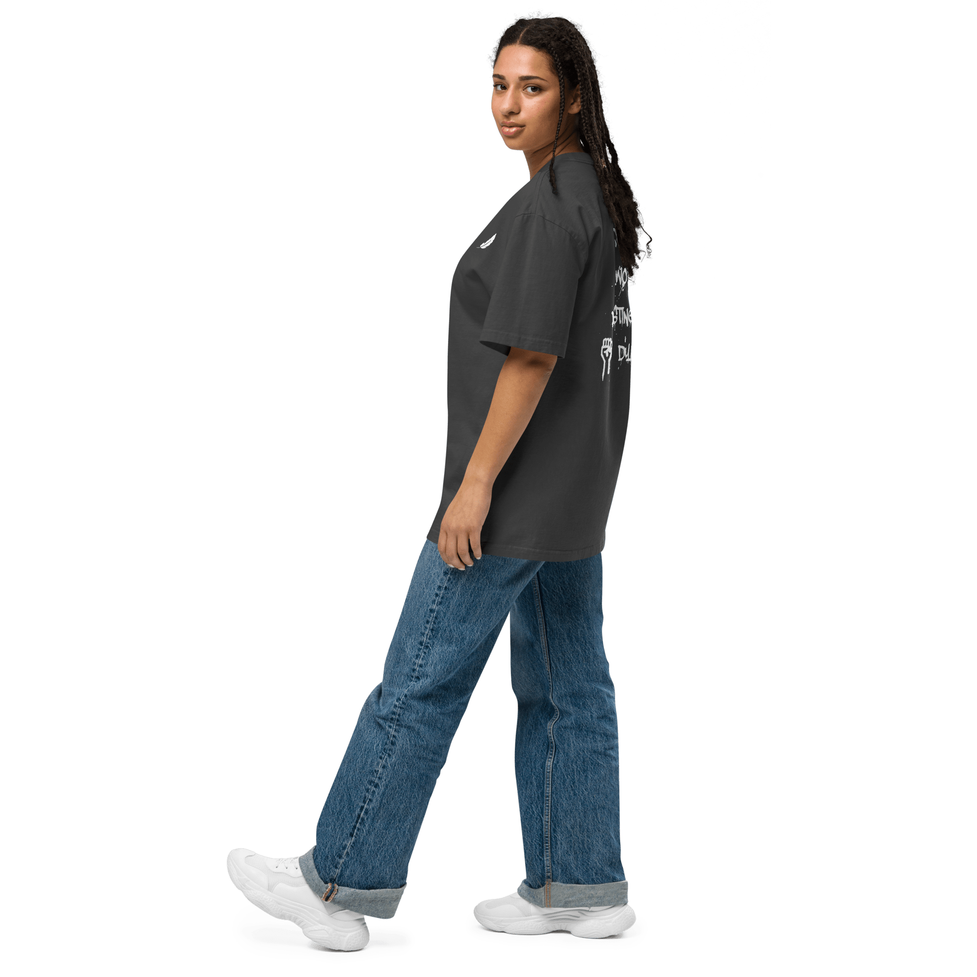 Oversized T-Shirt "LEARNING-DYING"