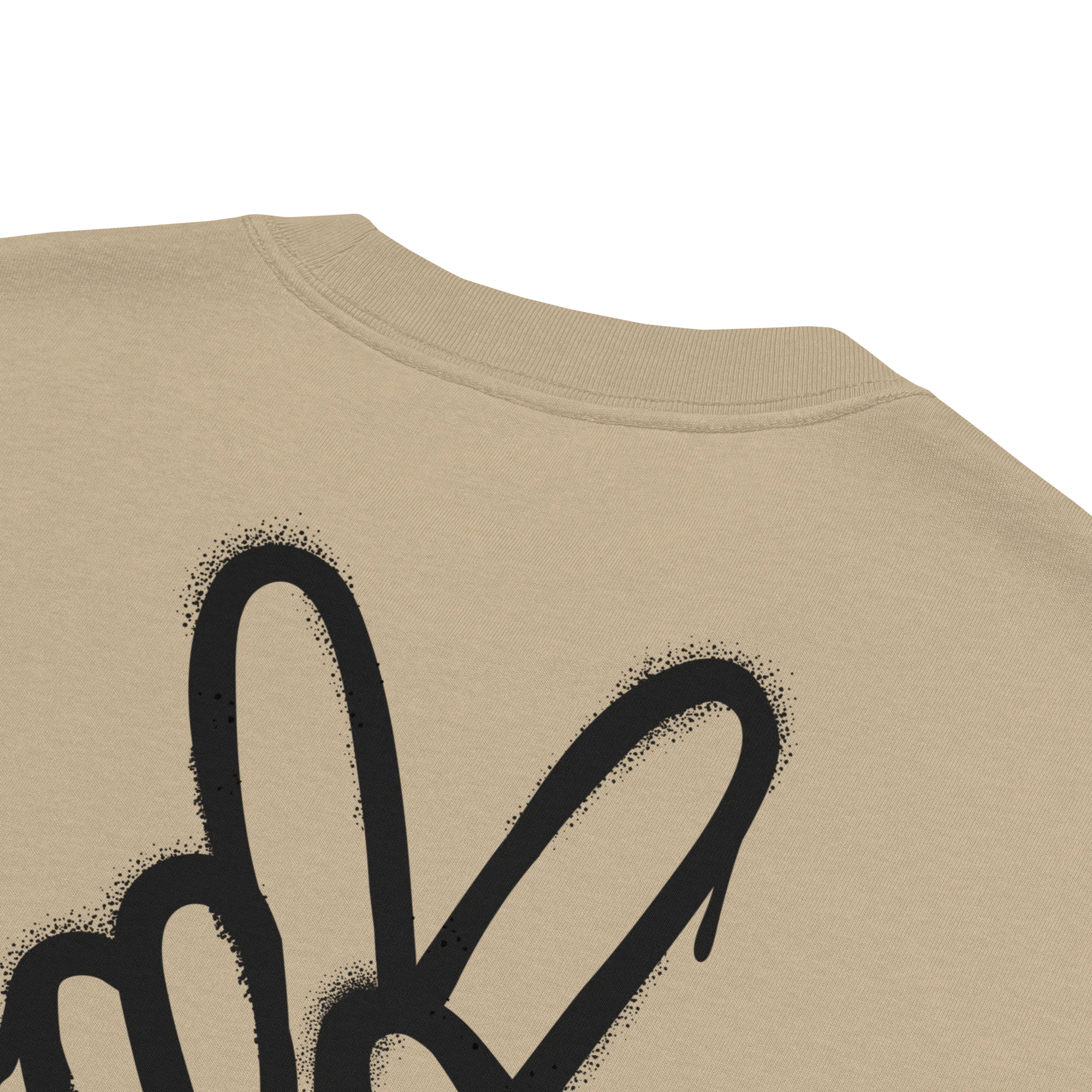 Oversized T-Shirt "Spray Peace", backprint