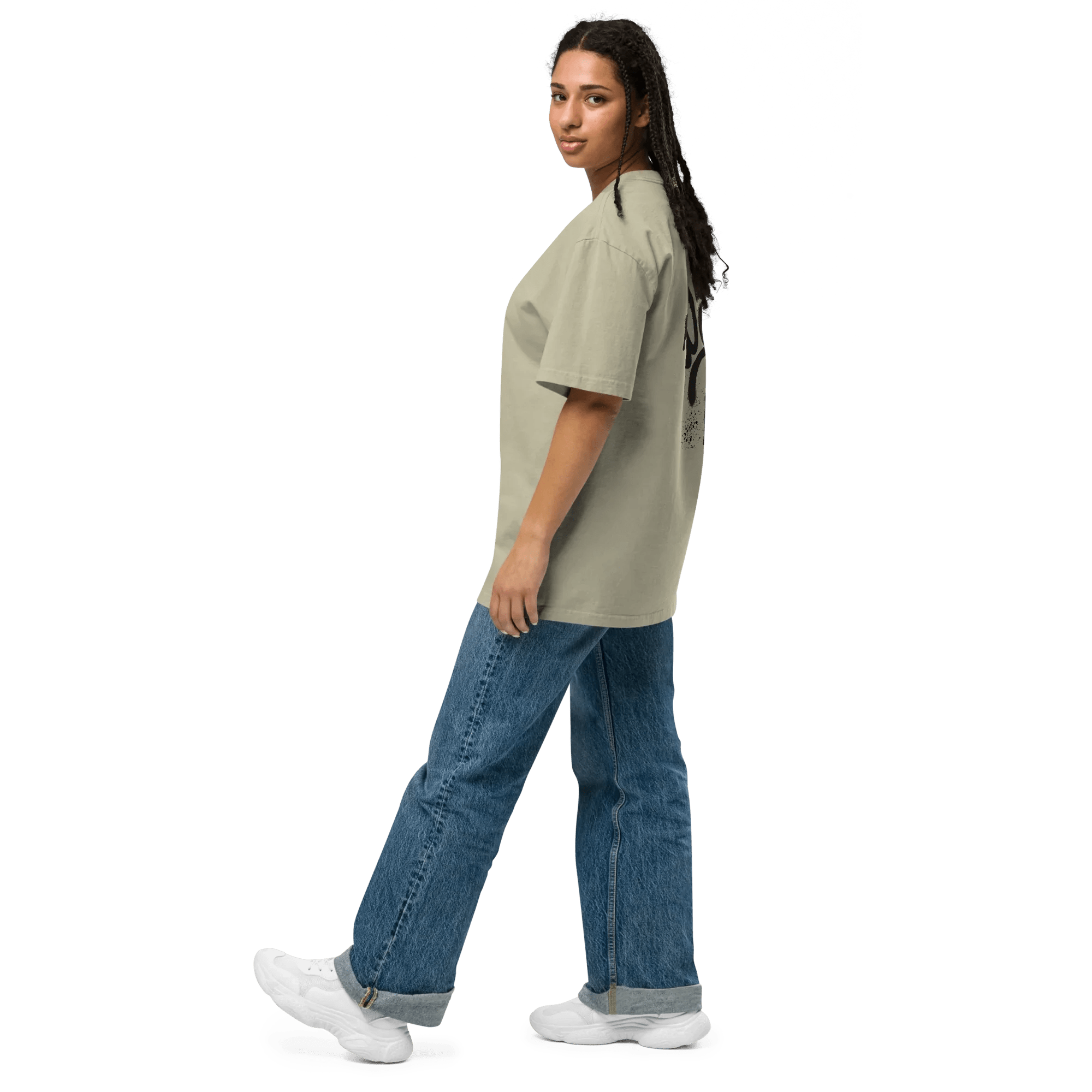 Oversized T-Shirt "Spray Peace", backprint