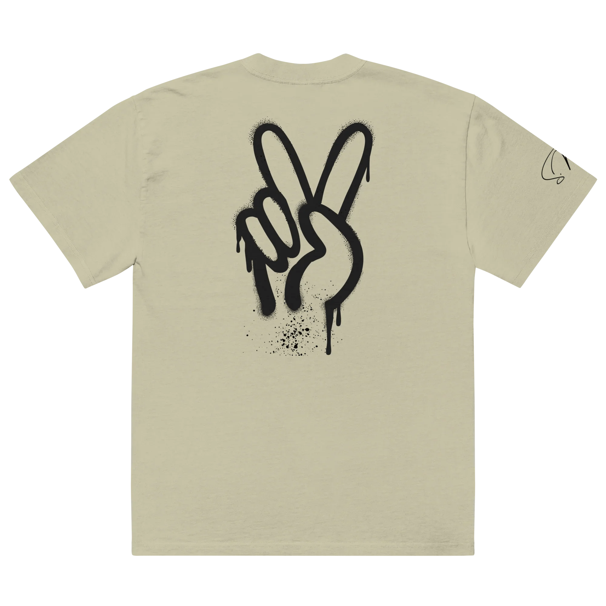 Oversized T-Shirt "Spray Peace", backprint