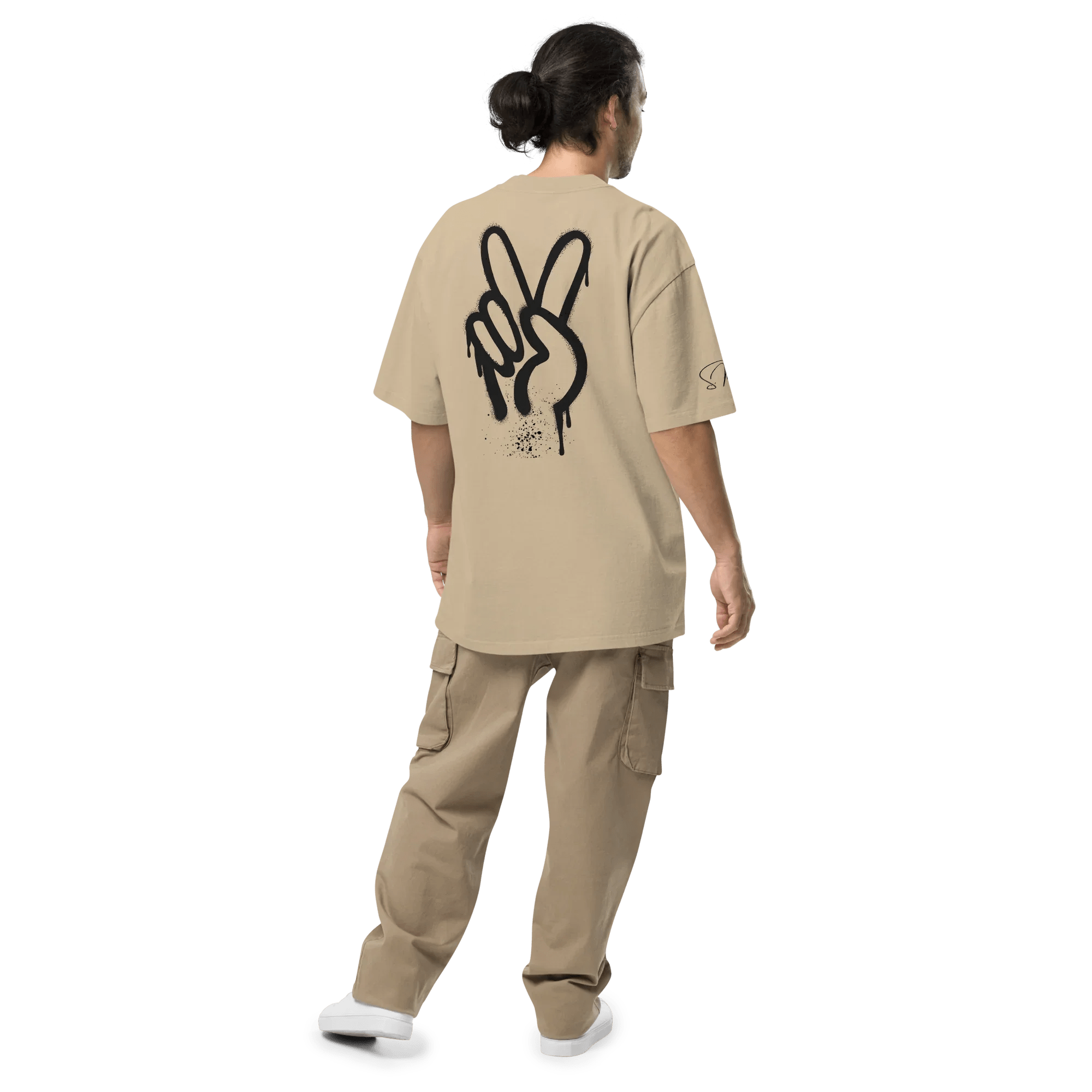 Oversized T-Shirt "Spray Peace", backprint
