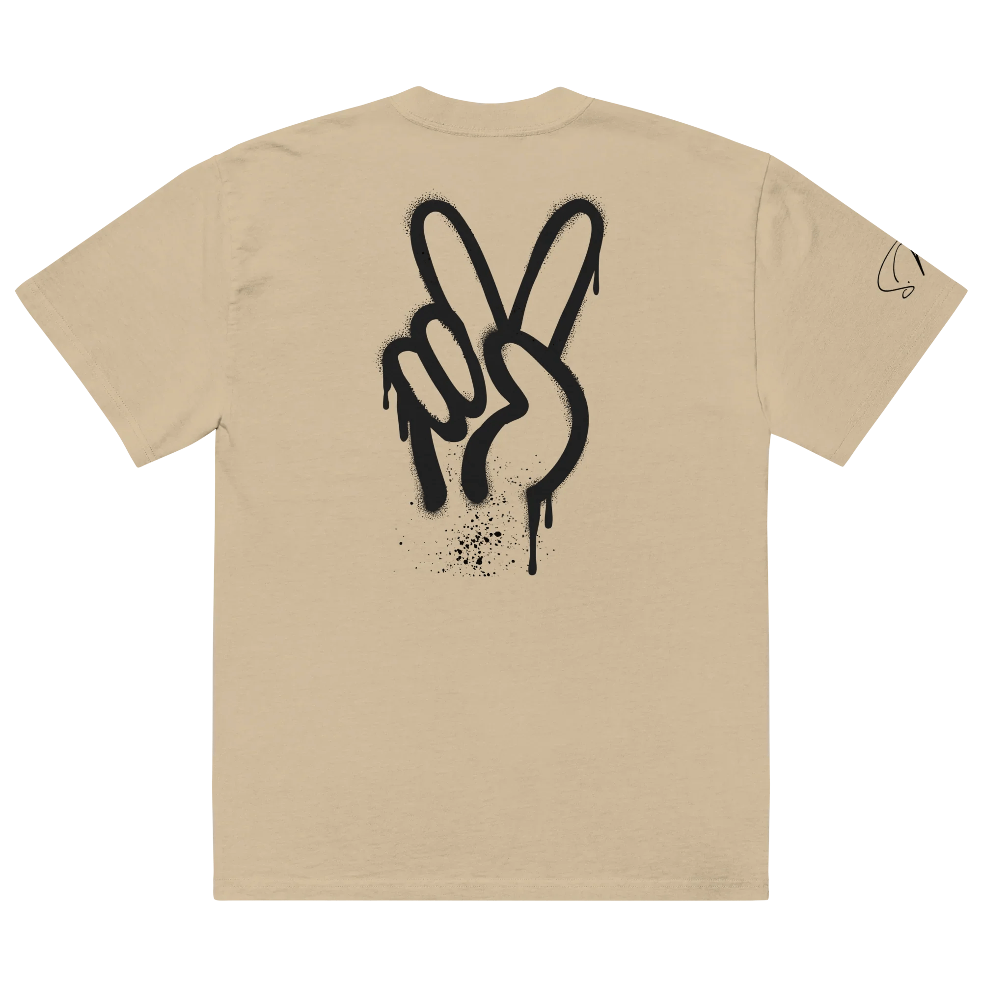 Oversized T-Shirt "Spray Peace", backprint
