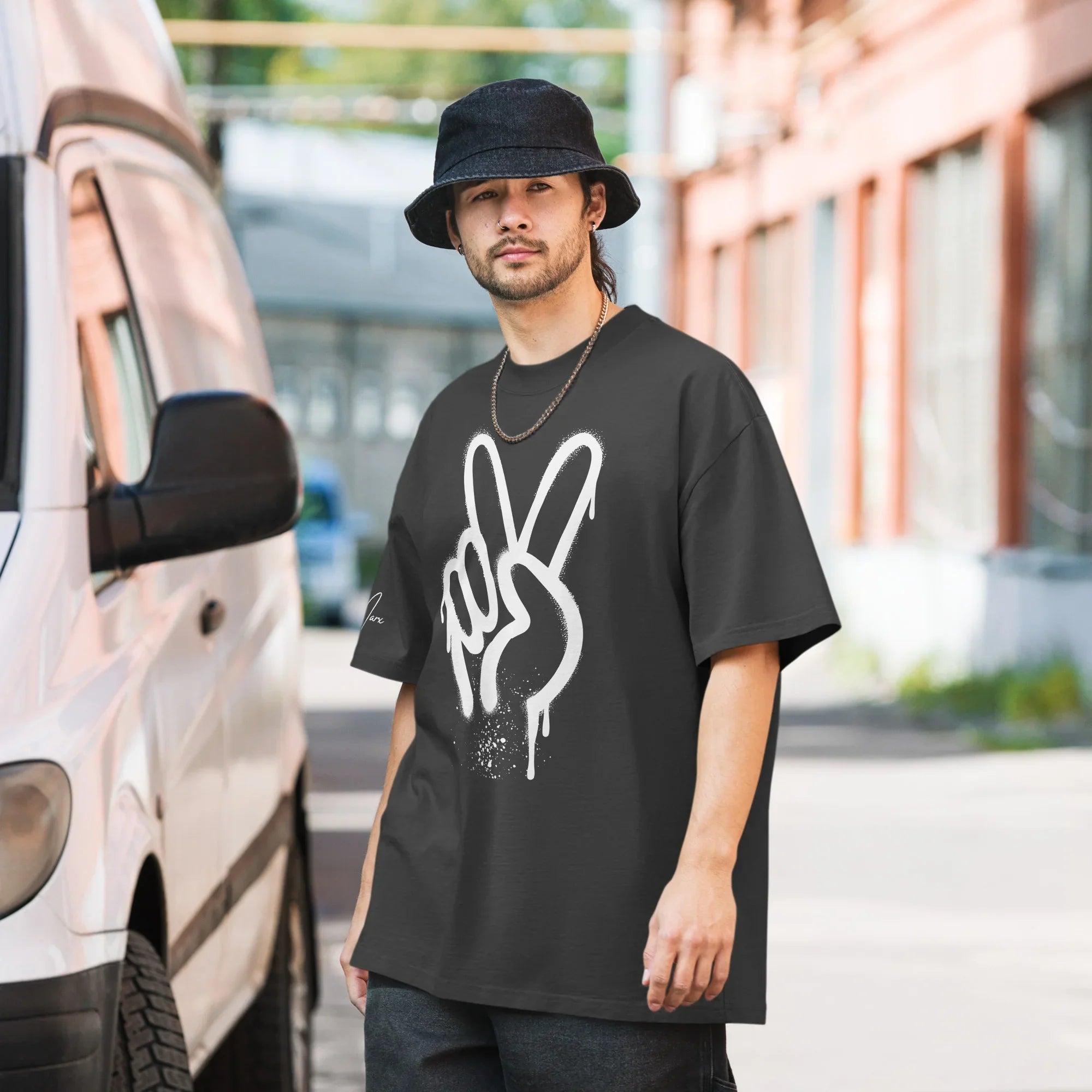 Oversized T-Shirt "Spray Peace"
