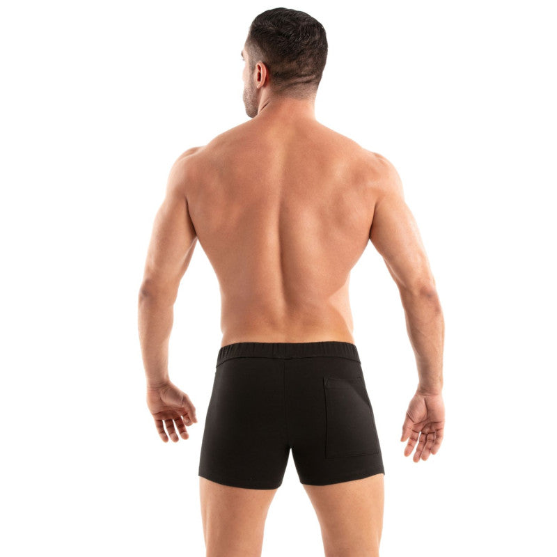 Paris Zipped Shorts Black