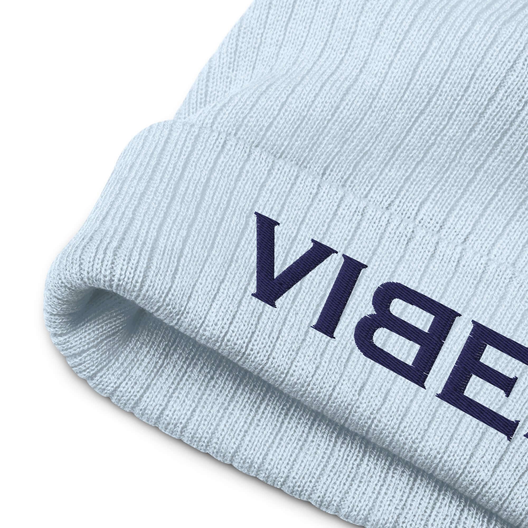 TOV Beanie - Strickmütze | VIBES (Helllau/Blau) * Unisex