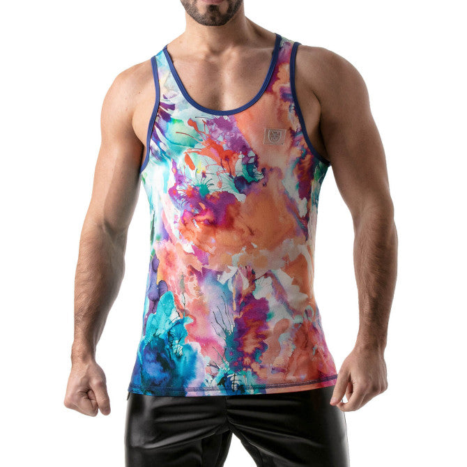 Tie Dye Tank Top Blue