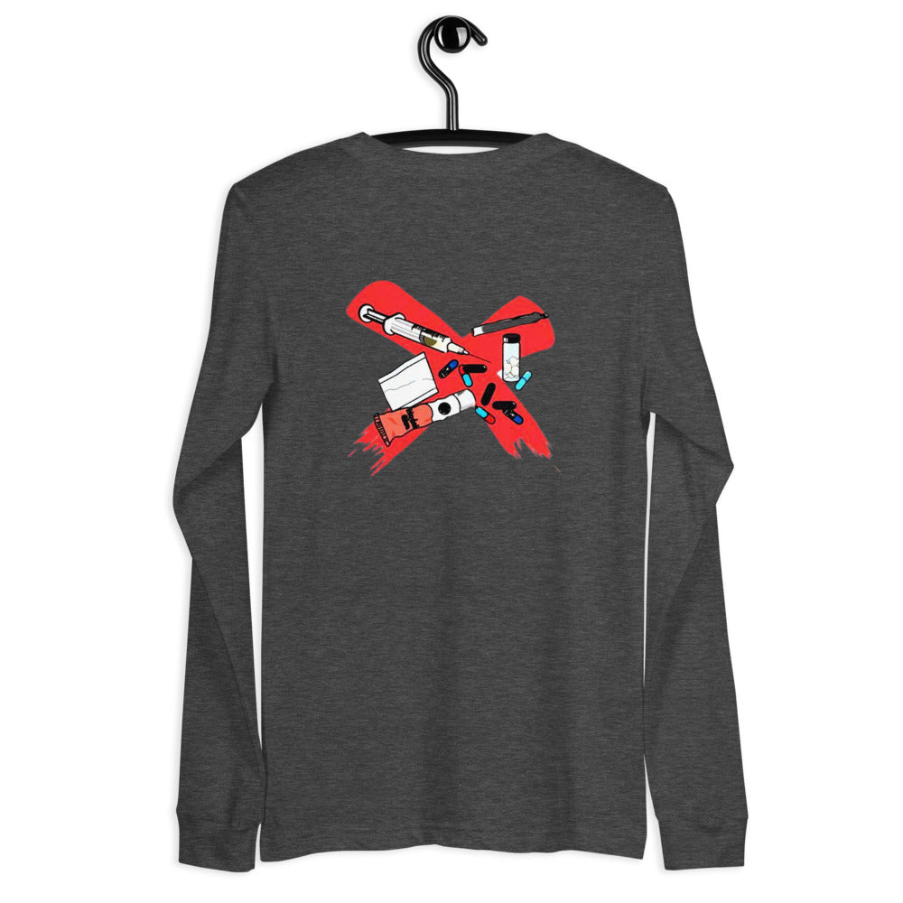 X All DRUGS Langarmshirt
