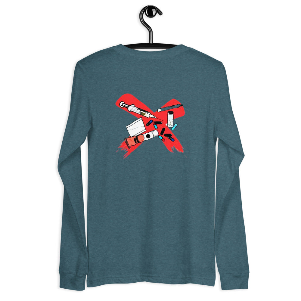 X All DRUGS Langarmshirt