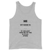HI MY NAME IS X Tank-Top