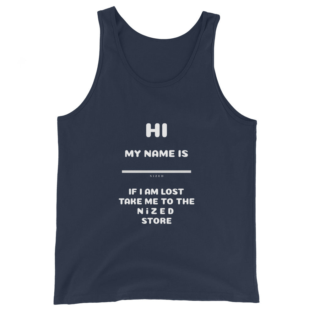 HI MY NAME IS X Tank-Top