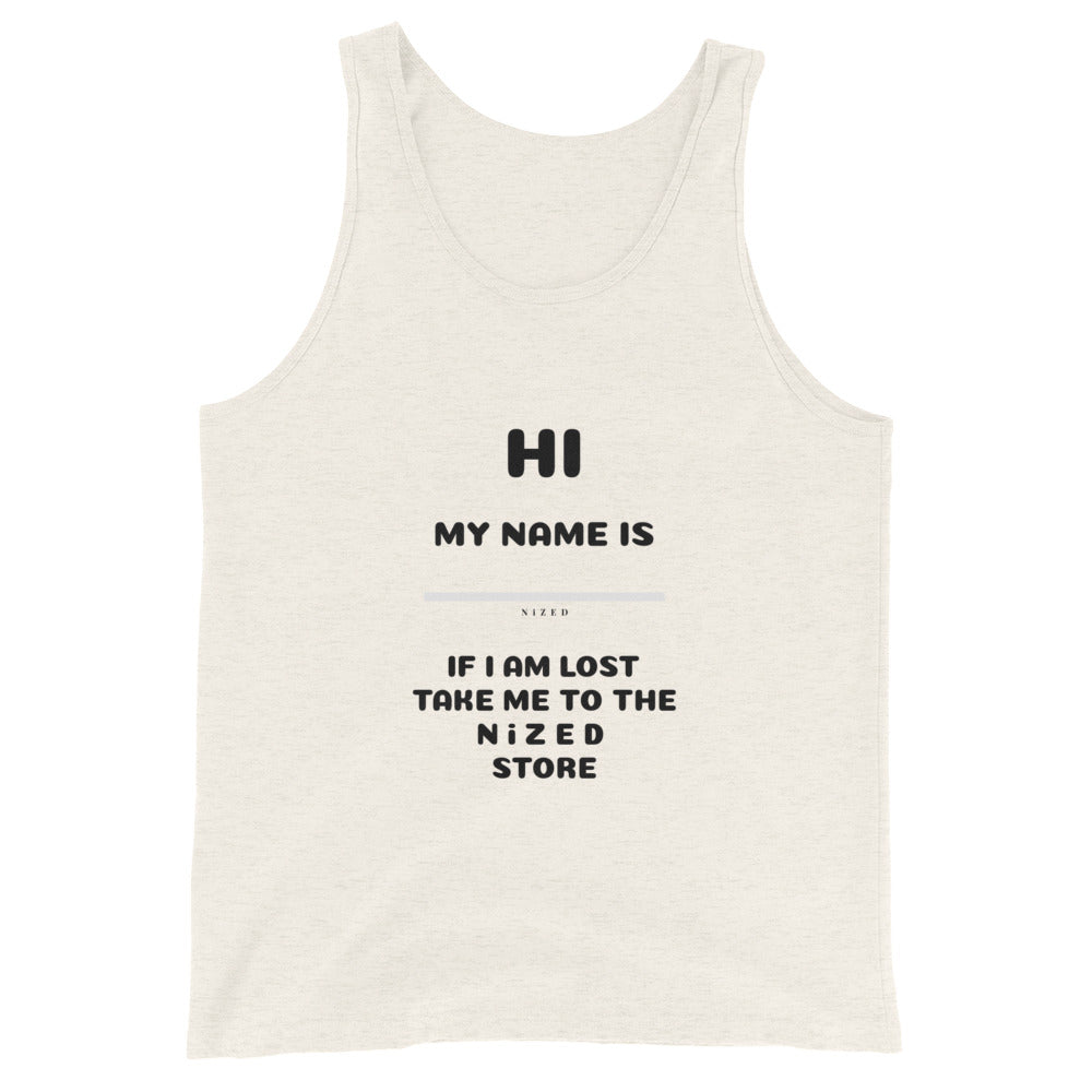 HI MY NAME IS X Tank-Top