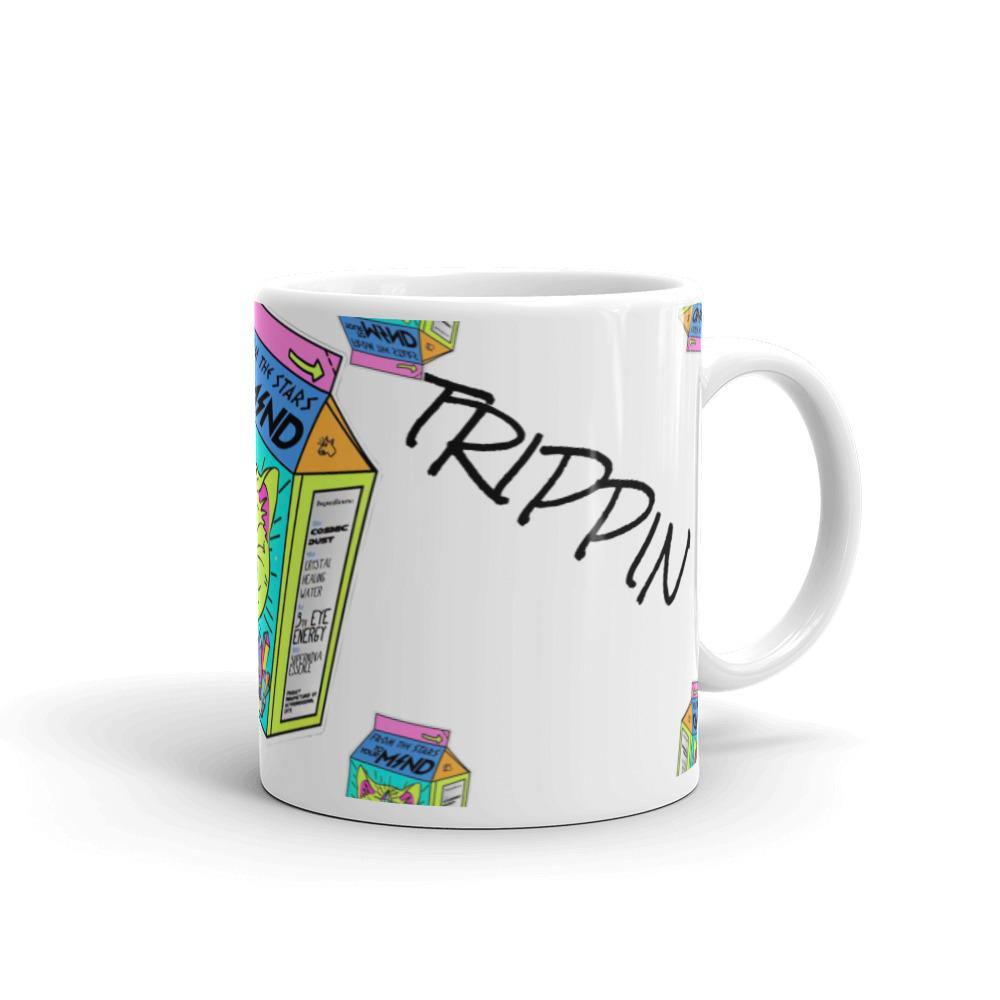 Trippin Löscher Weiße, glänzende Tasse
