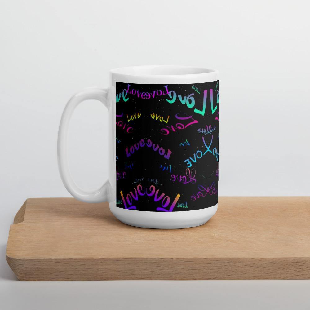 LOVE Glänzende Tasse